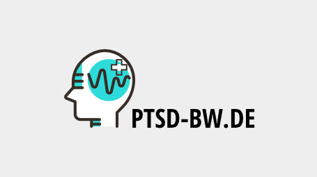Das Logo der Suchdatenbank für Psychotherapeut*innen Suchdatenbank für Bundeswehrangehörige zeigt das Symbol eines Kopfes, in dem mehrere Symbole wie Sinuskurven oder ein Pluszeichen dargestellt sind.